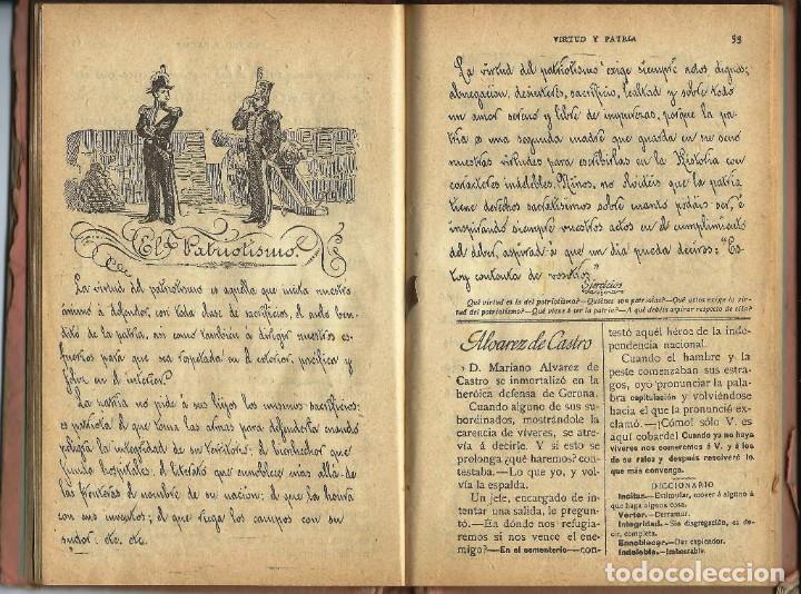 Libros antiguos: Virtud y Patria - Foto 4