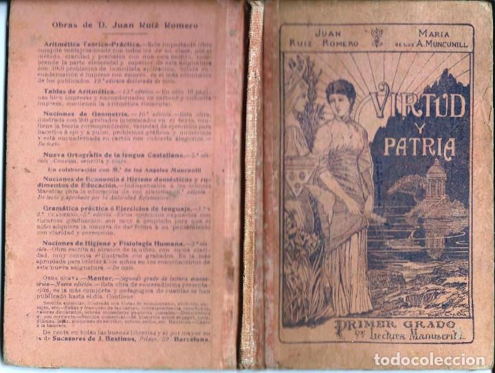 Libros antiguos: Virtud y Patria - Foto 6