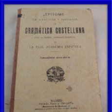 Libros antiguos: LIBRO GRAMATICA CASTELLANA AÑO 1918 COMPLETO 