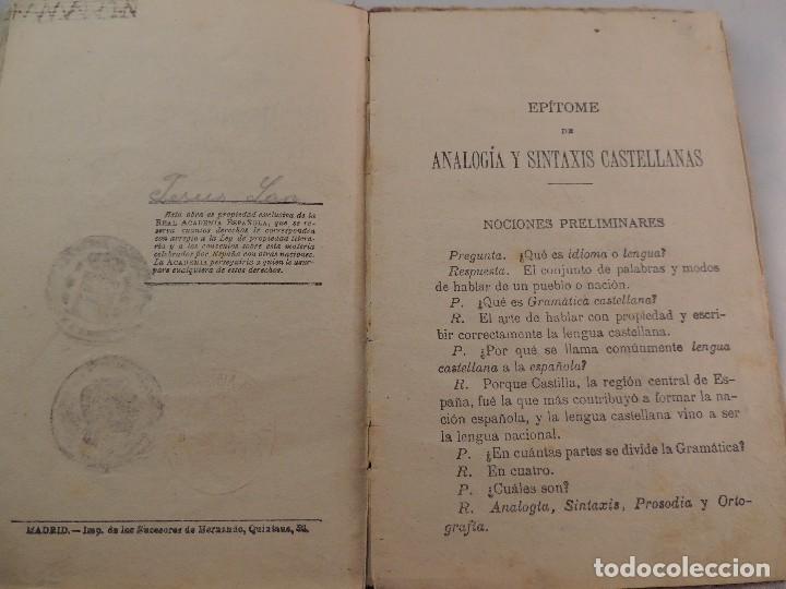 Libros antiguos: LIBRO GRAMATICA CASTELLANA A&Ntilde;O 1918 COMPLETO - Foto 3