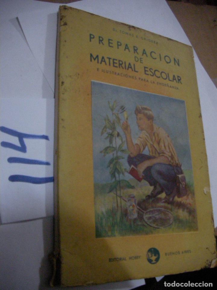 Libros antiguos: ANTIGUO LIBRO TEXTO - PREPARACION DE MATERIAL ESCOLAR - Foto 1