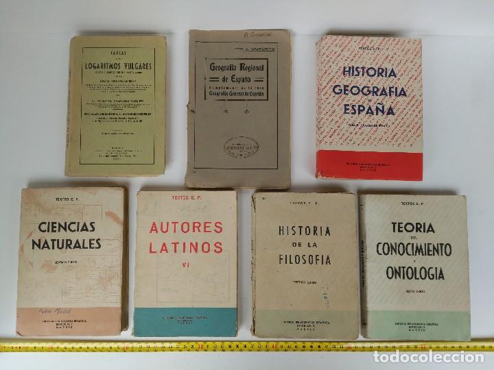 Libros antiguos: Lote de 7 libros de texto - Foto 1
