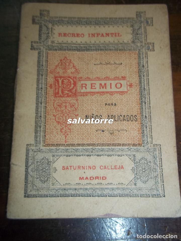 Antiquarische B&uuml;cher: PREMIOS PARA NI&Ntilde;OS APLICADOS.SATURNINO CALLEJA.RECREO INFANTIL MUY DIFICIL