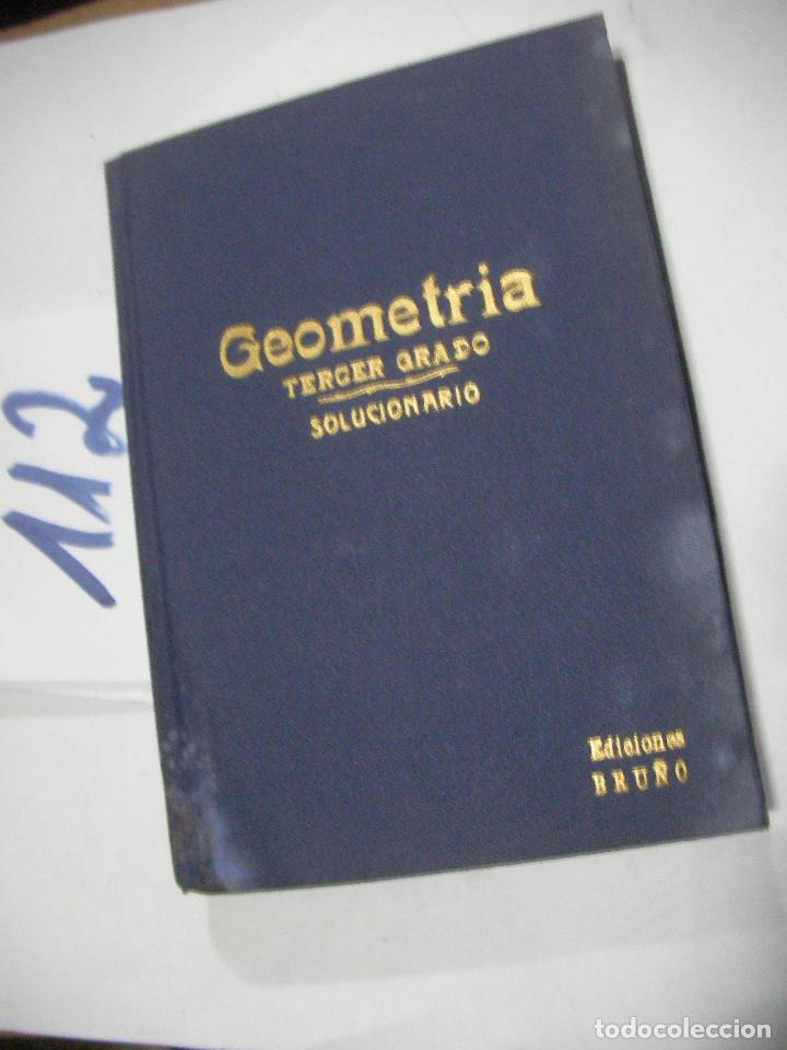 Libros antiguos: ANTIGUO LIBRO DE TEXTO - GEOMETRIA 3ER CURSO - Foto 1
