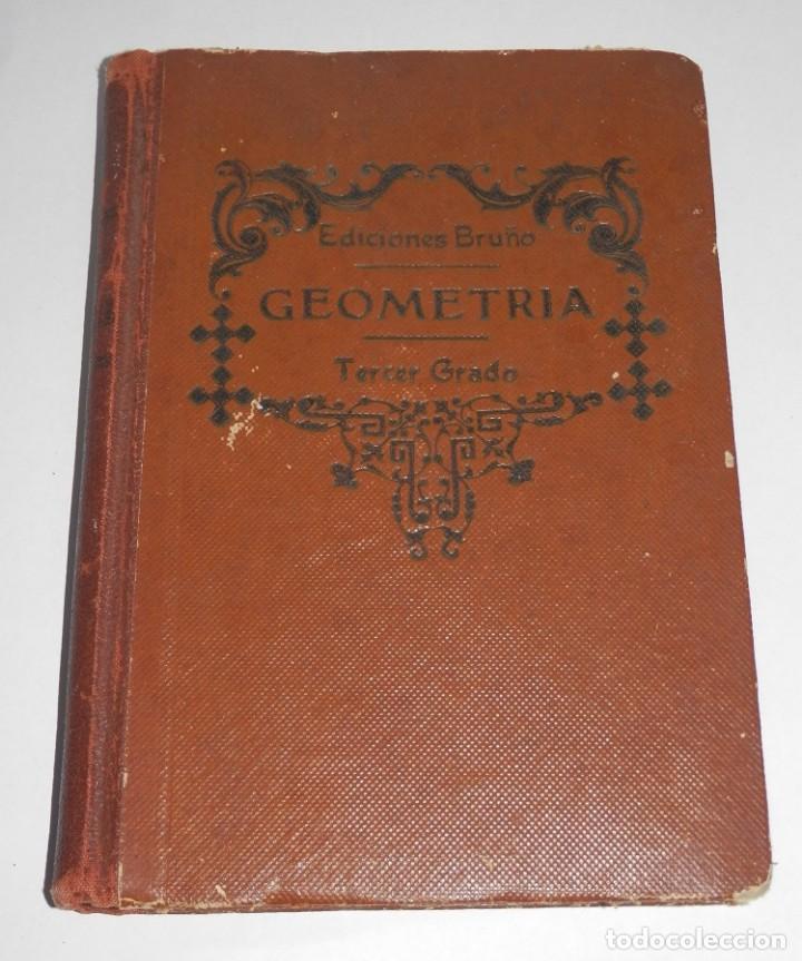Livros antigos: LIBRO  ANTIGUO DE GEOMETRIA DEL  3&ordm; GRADO DEL  A&Ntilde;O 1946