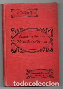 Libros antiguos: Gram&aacute;tica Inglesa. Clave de los Temas - Foto 1