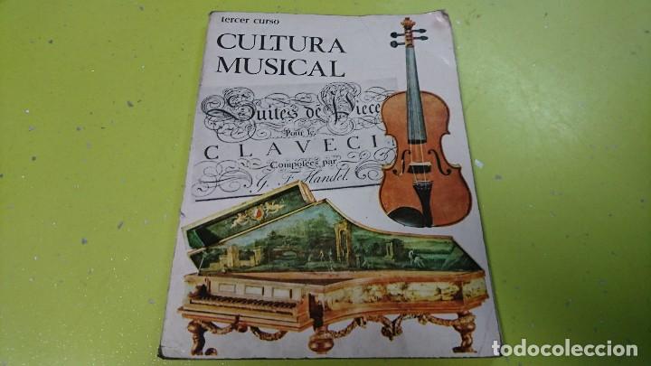 Livros antigos: LIBRO DE TEXTO CULTURA MUSICAL TERCER CURSO EDITORIAL ALMENA A&Ntilde;O 1970