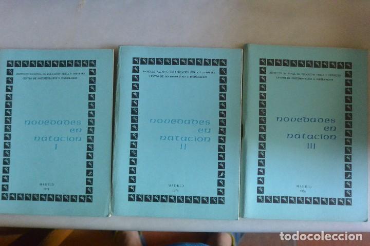 Livros antigos: LIBRO NOVEDADES NATACI&Oacute;N I-II-III. MADRID 1974. INEF