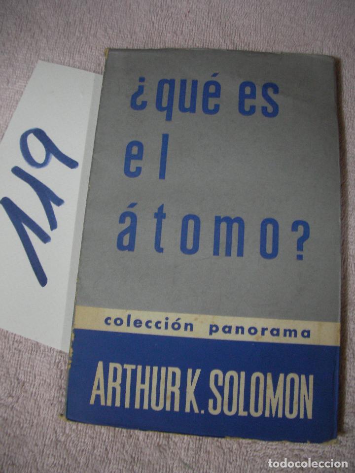 Libros antiguos: ANTIGUO LIBRO - QUE ES EL ATOMO - Foto 1
