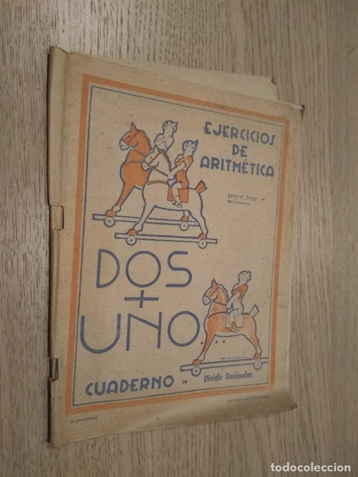 Libros antiguos: DOS + UNO EJERCICIOS DE ARITM&Eacute;TICA. EDITORIAL DURAN - Foto 1