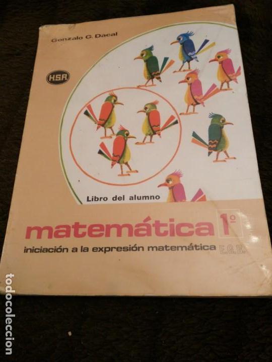 Libros antiguos: MATEMATICAS 1&ordm; EGB - Foto 1