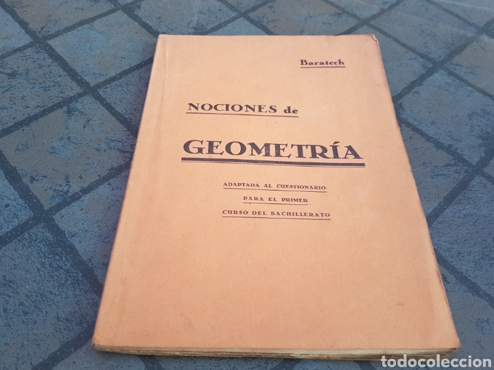 Libros antiguos: Nociones de geometr&iacute;a baratech 1934 - Foto 1