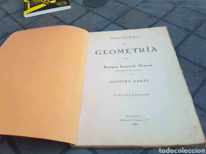 Libros antiguos: Nociones de geometr&iacute;a baratech 1934 - Foto 2