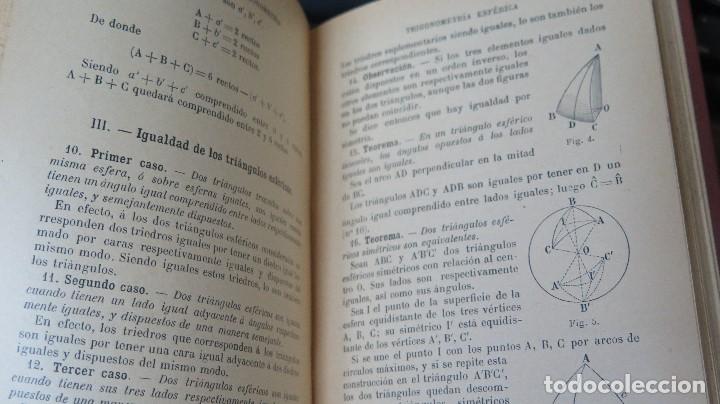 Libros antiguos: ELEMENTOS DE TRIGONOMETRIA. G.M. BRU&Ntilde;O - Foto 3