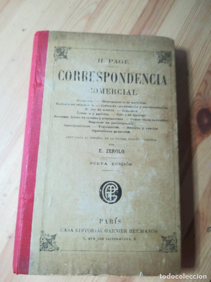 Libros antiguos: Correspondencia comercial h. Page - Foto 1
