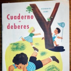 Libros antiguos: CUADERNO DE DEBERES, EZEQUIEL JANE, SALVATELLA, 1963. Lote 146660454