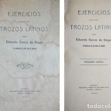 Libros antiguos: GARCÍA DE DIEGO, VICENTE. EJERCICIOS Y TROZOS LATINOS. SEGUNDO CURSO. 1926.. Lote 150071554