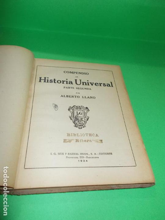Libros antiguos: Compendio de historia universal, 1.934 - Foto 3