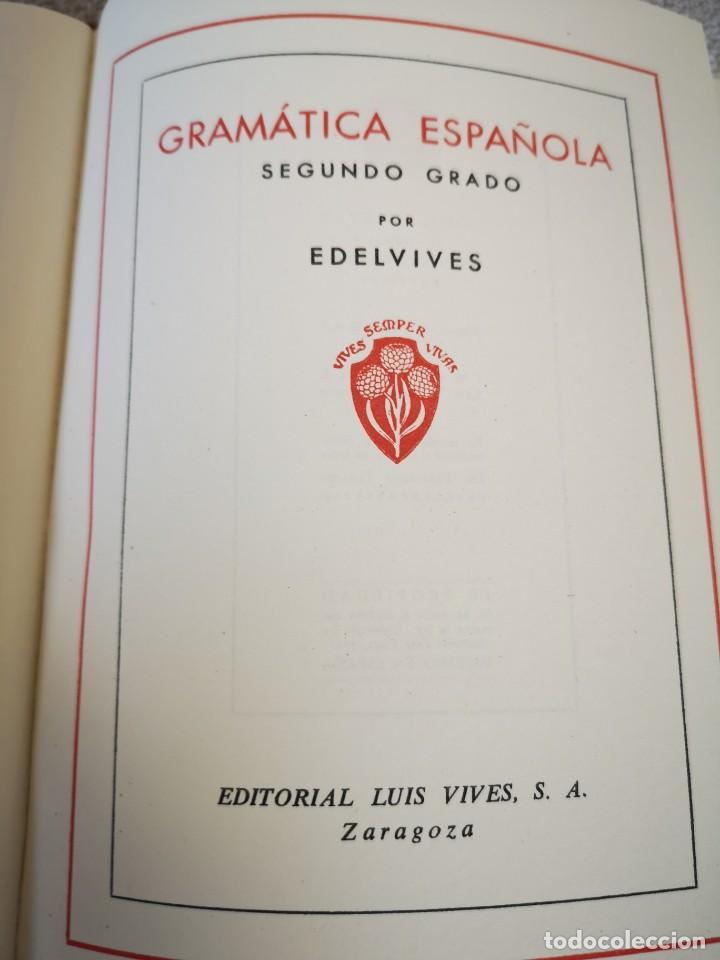Libros antiguos: Gram&aacute;tica. Espa&ntilde;ola. Segundo grado - Foto 7