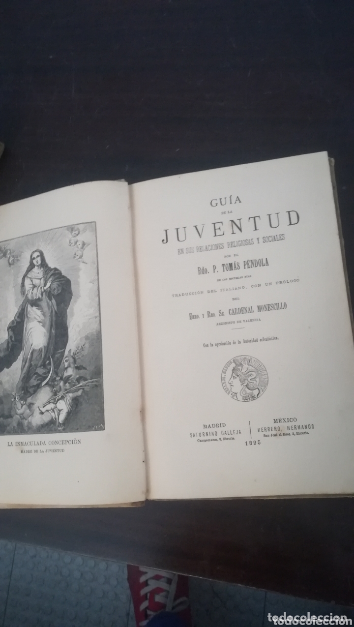 Libros antiguos: Gu&iacute;a de la Juventud, libro de 1895 - Foto 3