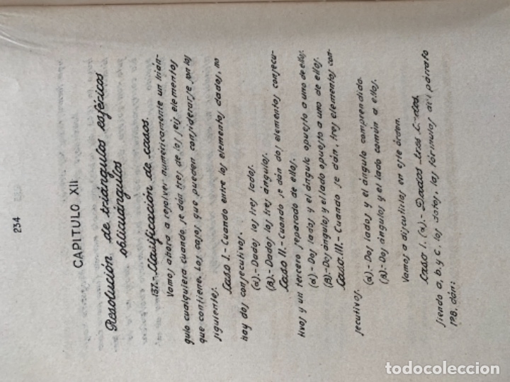 Libros antiguos: Apuntes de trigonometr&iacute;a - Foto 3