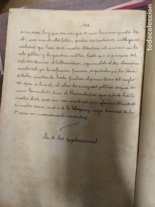 Libros antiguos: programa de lengua y literatura espa&ntilde;olas Madrid 1908-1909 - Foto 2