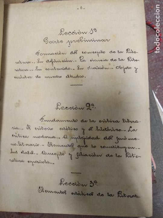 Libros antiguos: programa de lengua y literatura espa&ntilde;olas Madrid 1908-1909 - Foto 4