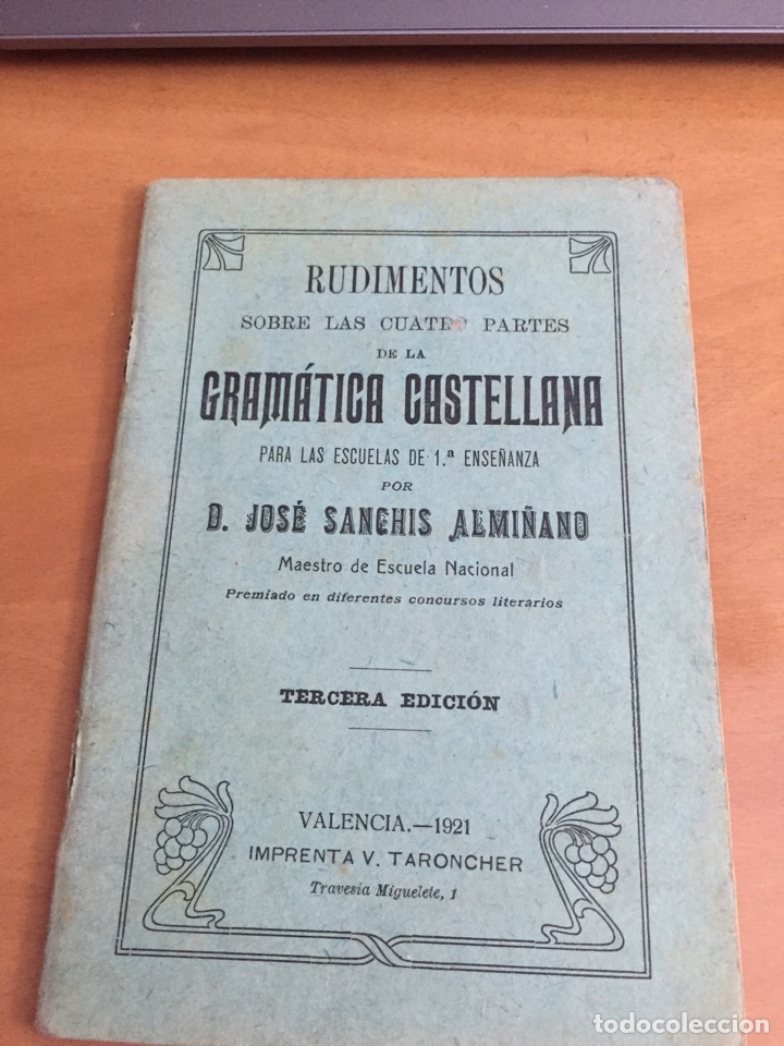 Libros antiguos: Libro gram&aacute;tica castellana - Foto 1
