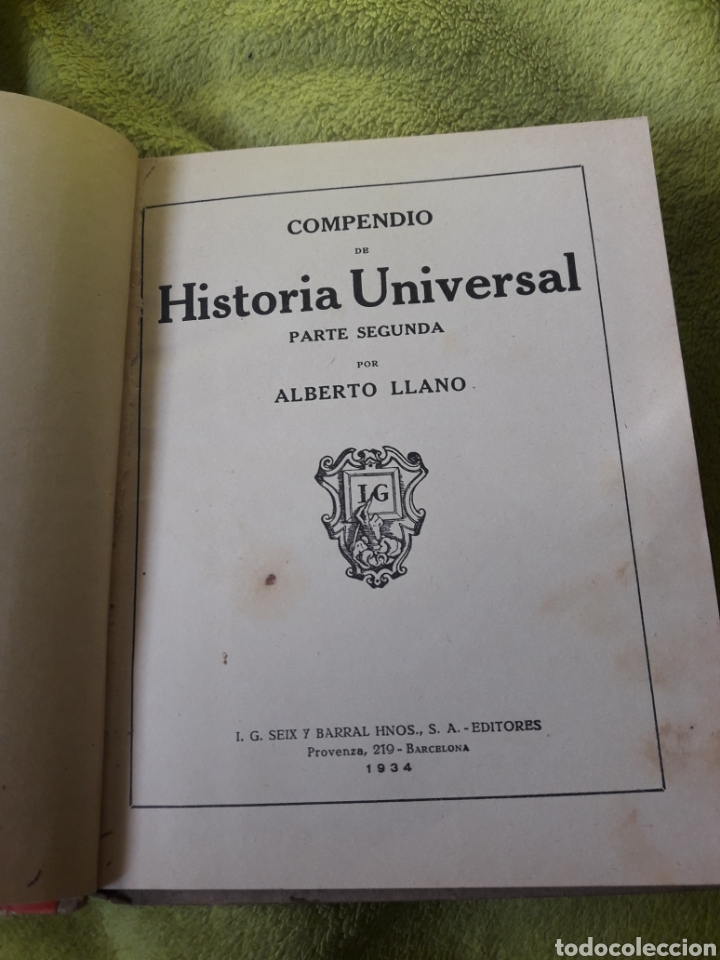 Libros antiguos: Compendio de Historia Universal, libro de 1934 - Foto 2