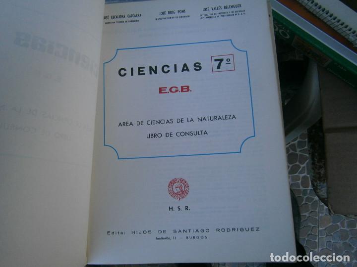 Libros antiguos: ciencias 7 egb - Foto 3