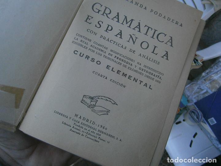 Libros antiguos: gramatica espa&ntilde;ola 1960 - Foto 3