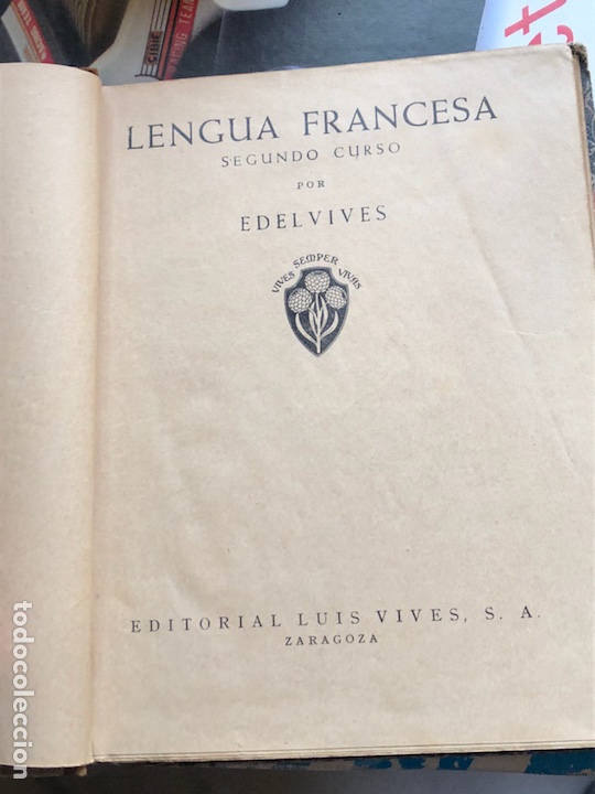 Libros antiguos: Libro de lengua francesa 2 curso - Foto 2