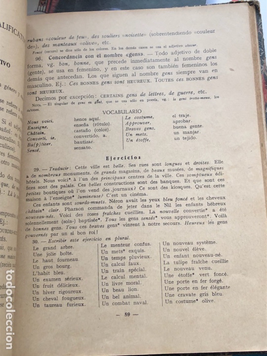 Libros antiguos: Libro de lengua francesa 2 curso - Foto 3