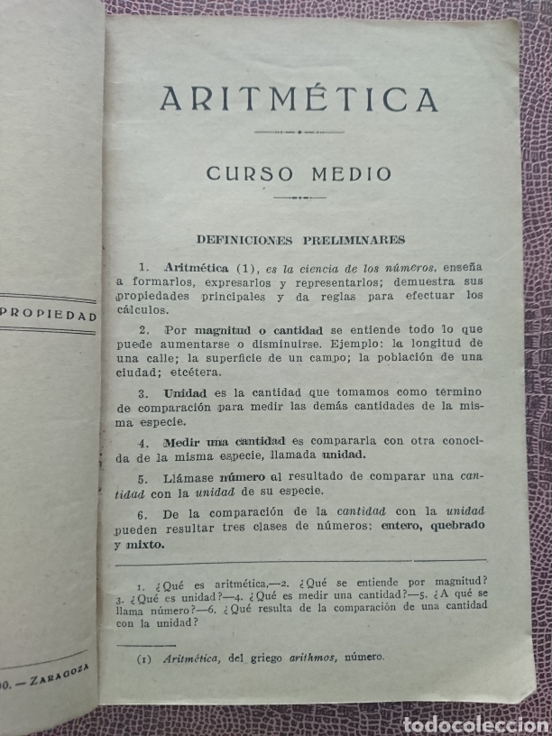 Libros antiguos: Aritm&eacute;tica segundo grado - Foto 3