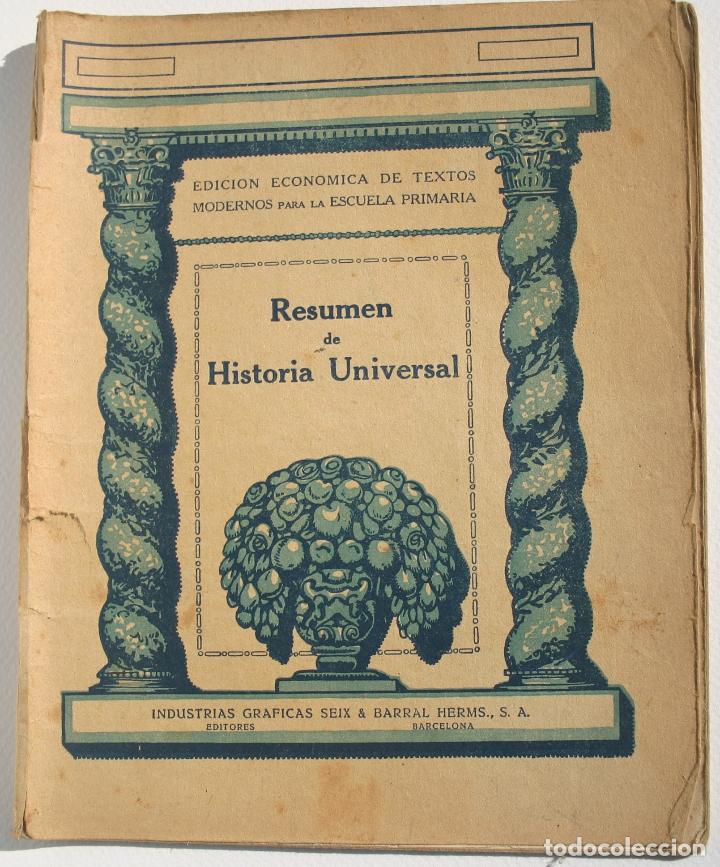 Libros antiguos: Resumen de Historia Universal - Foto 1