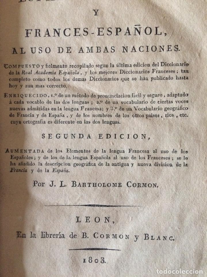 Libros antiguos: FRANCES Y ESPA&Ntilde;OL 1803 - Foto 1