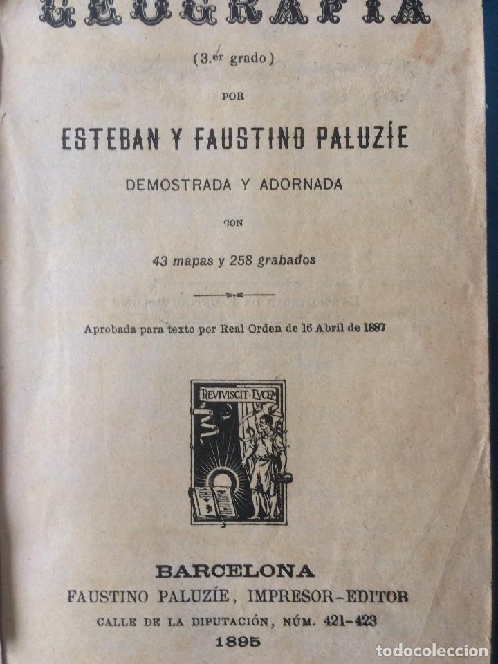 Libros antiguos: GEOGRAFIA 1895 - Foto 1