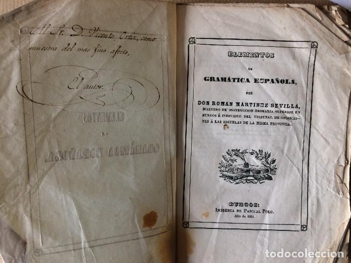 Libros antiguos: GRAMATICA ESPA&Ntilde;OLA 1854 - Foto 1