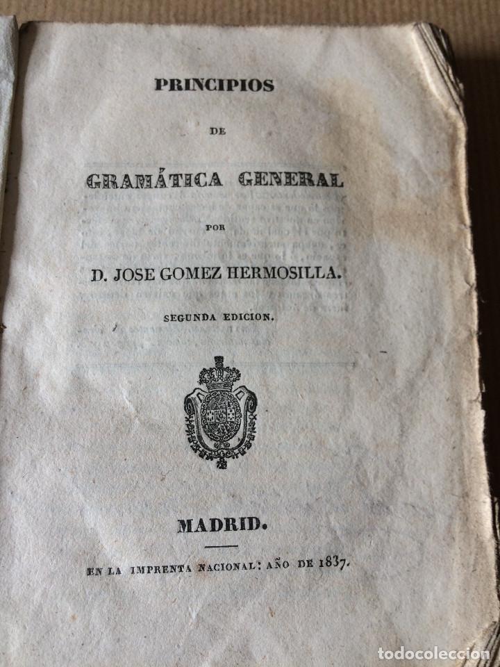 Libros antiguos: GRAMATICA GENERAL 1837 - Foto 1