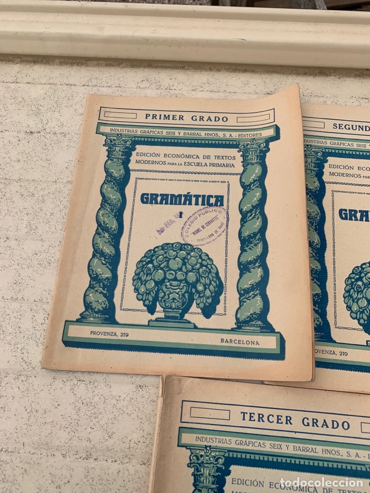 Libros antiguos: 1&rdquo;2&rdquo;3 gram&aacute;tica espa&ntilde;ola - Foto 2
