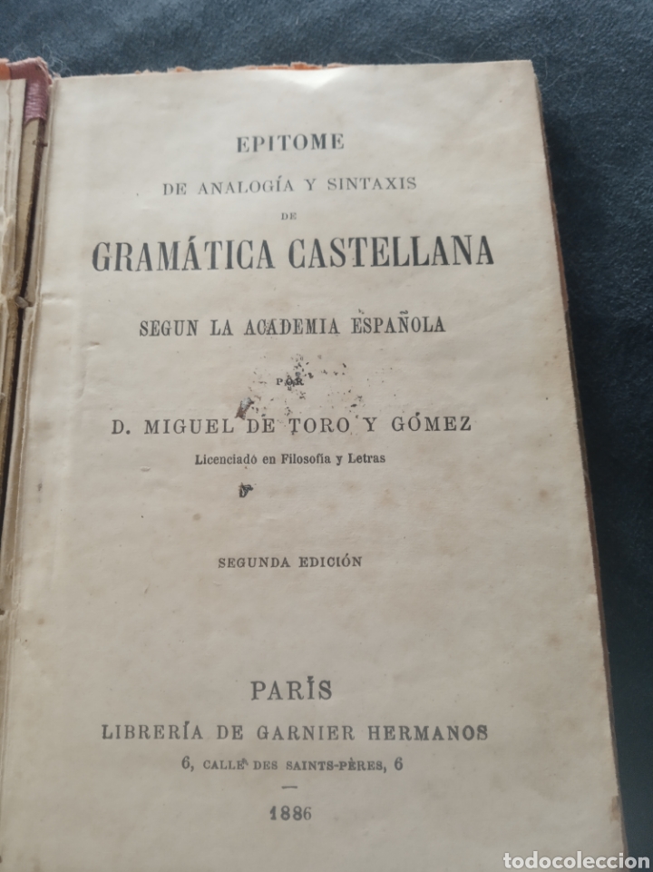 Libros antiguos: Gram&aacute;tica Castellana. - Foto 2