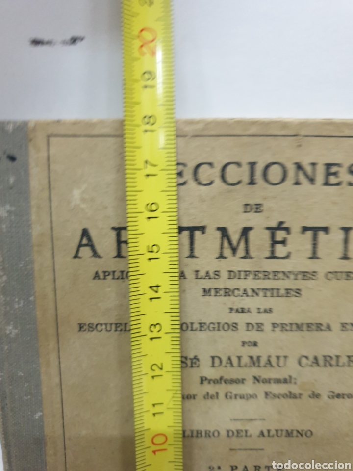 Libros antiguos: LECCIONES DE ARITM&Eacute;TICA 1933 - Foto 2