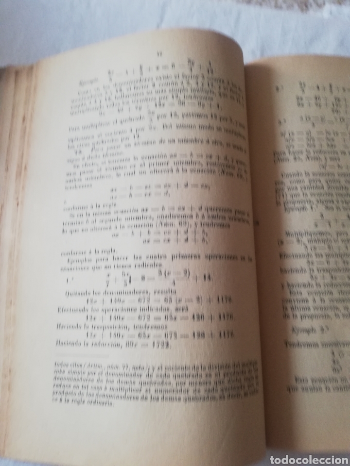 Libros antiguos: Tratado de &Aacute;lgebra Elemental D. J. CORTAZAR - Foto 8