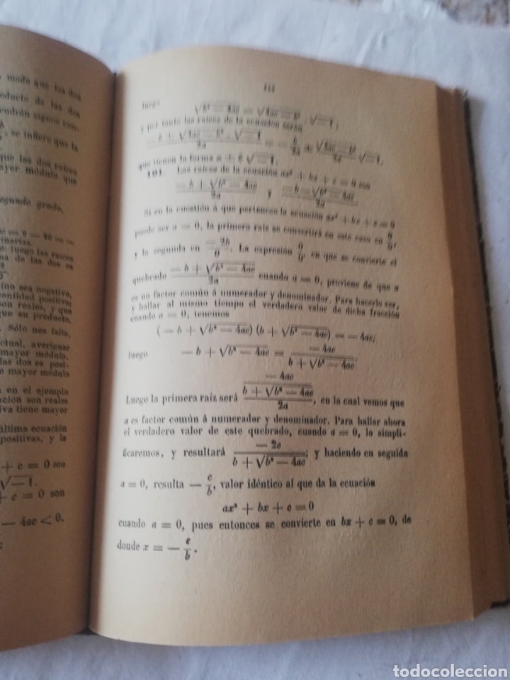 Libros antiguos: Tratado de &Aacute;lgebra Elemental D. J. CORTAZAR - Foto 9
