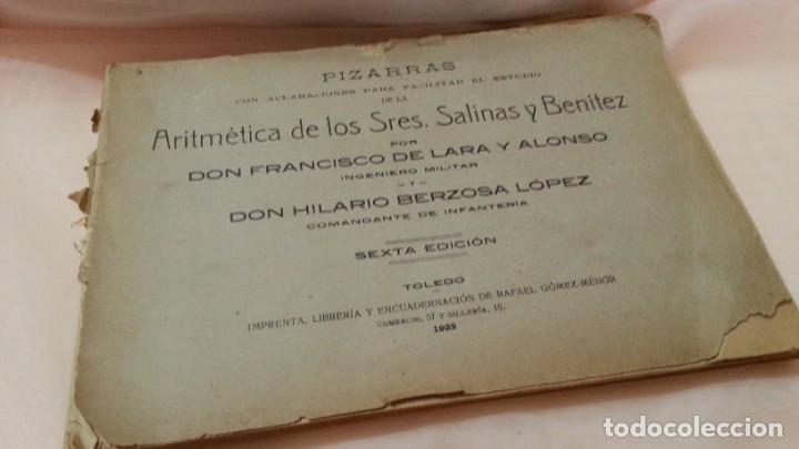 Libros antiguos: Libro escolar a&ntilde;o 1923. Aritm&eacute;tica. Pr&aacute;cticamente centenario. - Foto 1