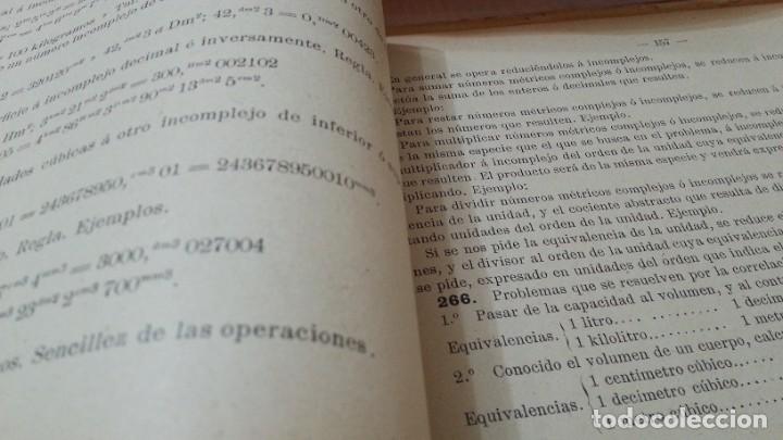Libros antiguos: Libro escolar a&ntilde;o 1923. Aritm&eacute;tica. Pr&aacute;cticamente centenario. - Foto 8