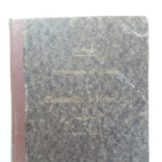 Libros antiguos: INTRODUCCIÓN AL ESTUDIO DE LAS CIENCIAS FÍSICO-NATURALES - BARTOLOMÉ DARDER PERICÁS - 1935