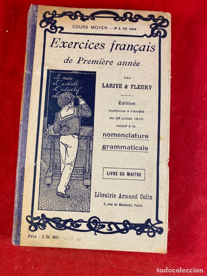 Libros antiguos: Exercises fran&ccedil;ais - Foto 1
