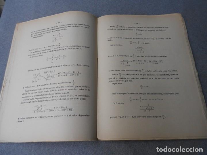 Libros antiguos: NOCIONES DE ALGEBRA - Foto 3