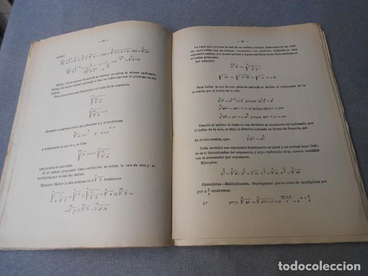 Libros antiguos: NOCIONES DE ALGEBRA - Foto 4